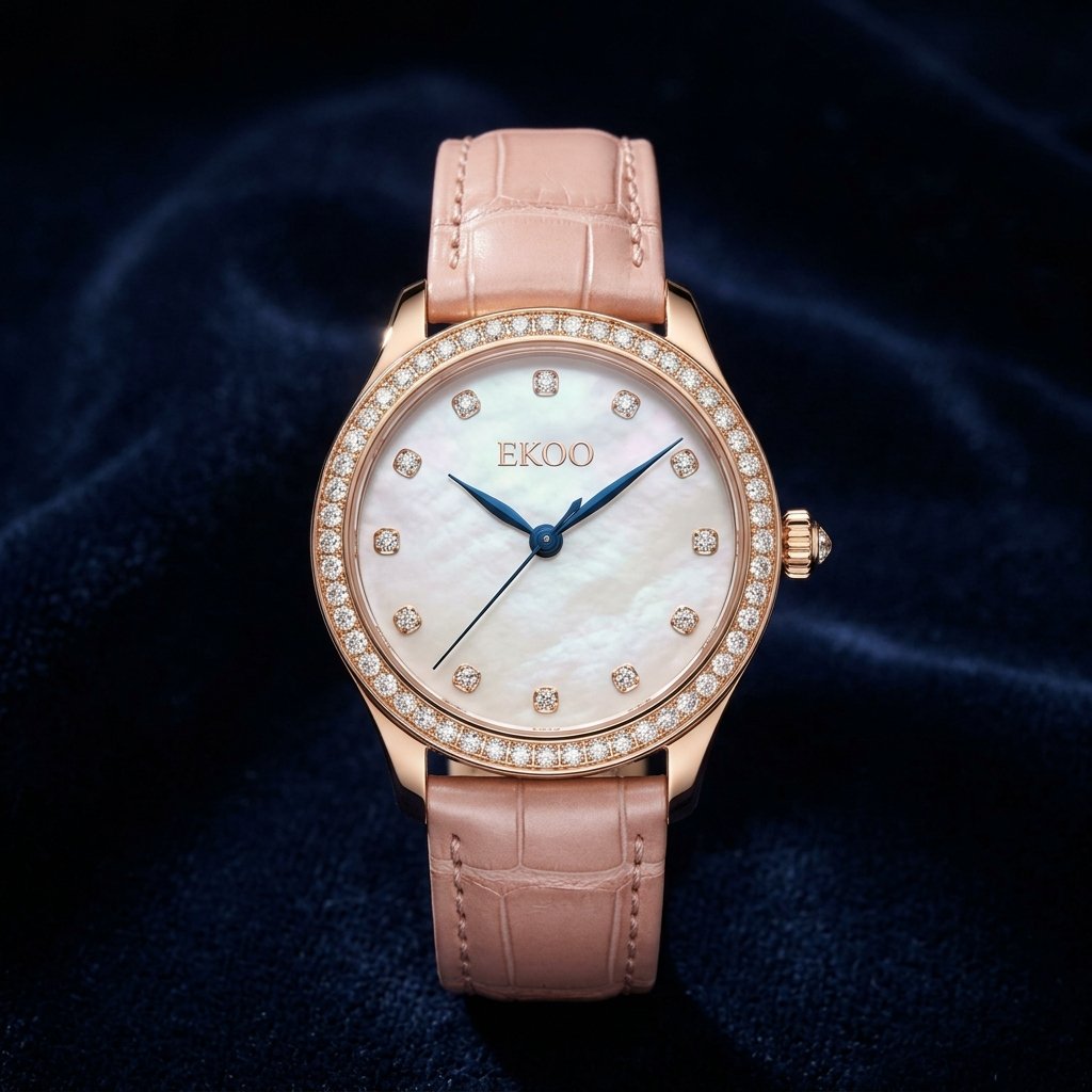 EKOO Reine 18K Diamond Solitaire Petite Watch (Women's 32mm)